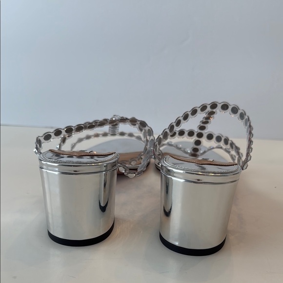 NWT Aquazzura Silver Women's Sandals - Picture 3 of 6